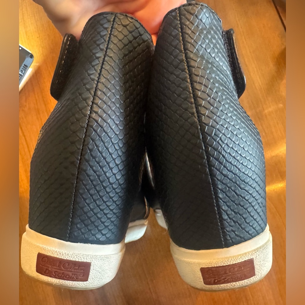 Dr. Scholl’s Original Collection Scout Black Wedge Leather Sandal- Size 8.5 - Picture 6 of 8